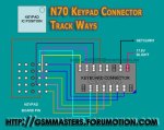 100%N70 keypad connector track